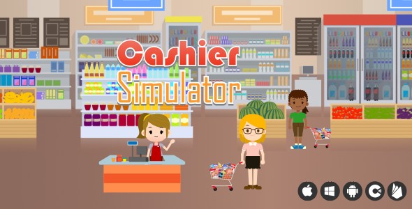 Cashier Simulator - HTML5 Game (Construct 3)