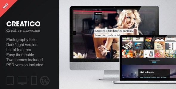 Creatico - Responsive One Page WordPress Theme