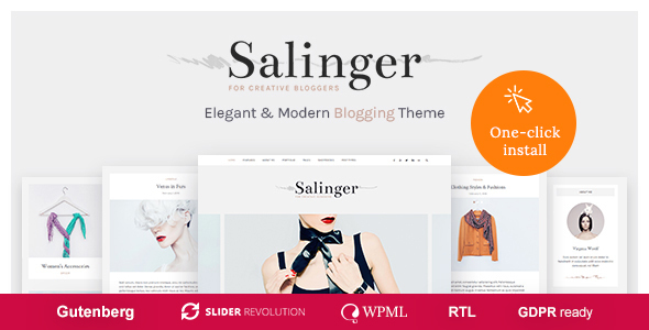 Salinger - Portfolio and Personal Blog WordPress Theme