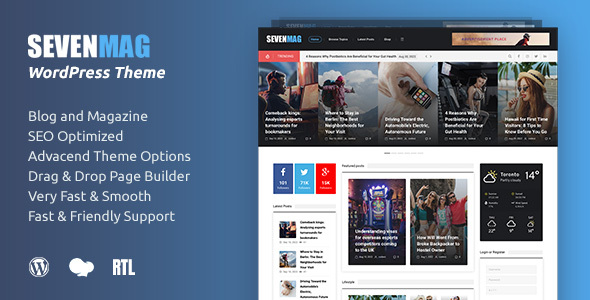 Sevenmag Magazine Blog Theme