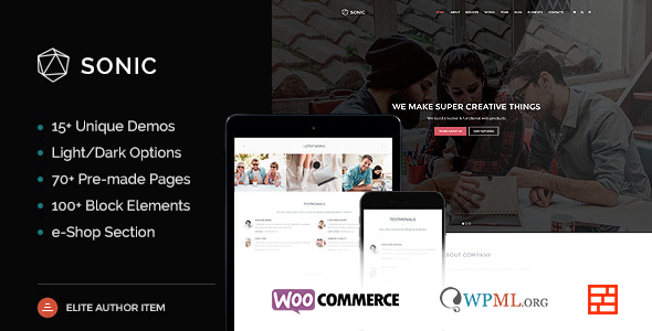 Sonic - Responsive & Multipurpose WordPress Theme