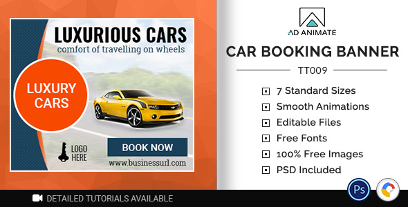 Tour & Travel | Car Booking Banner (TT009)