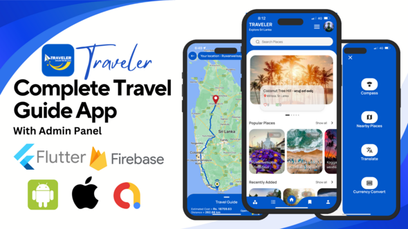 Travel Guide complete app for Android & iOS