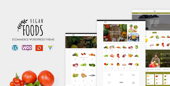 Vegan Food - Organic Store Responsive WooCommerce WordPress Theme