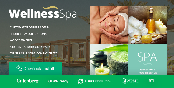 Wellness SPA - Resort, SPA & Beauty Salon WordPress Theme