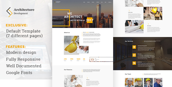 Architecture Development - Modern Constuction WordPress Theme