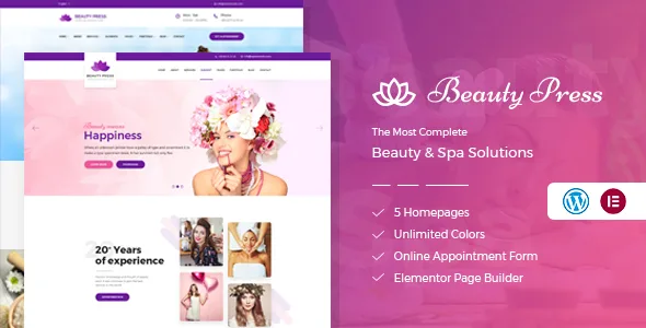 Beauty Salon Spa WordPress Theme
