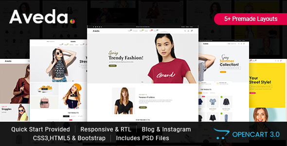 Aveda - Responsive Opencart 3 Theme