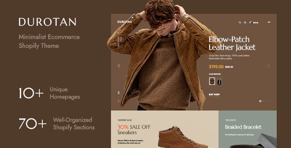 Durotan - Minimalist & Modern Ecommerce Shopify Theme