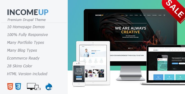 IncomeUp - Multipurpose Drupal 7.6 Theme