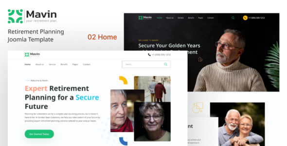 Mavin - Retirement Planning Joomla Template