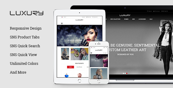 SNS Luxury - Responsive Magento Theme