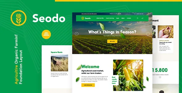 Seodo | Agriculture Farming Foundation Joomla Template