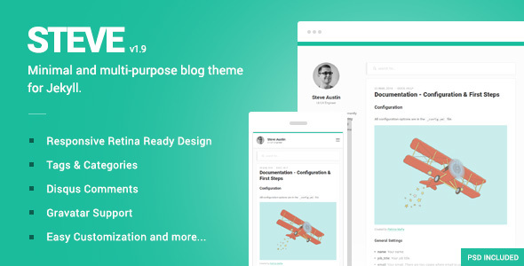 Steve - A minimal blog theme for Jekyll