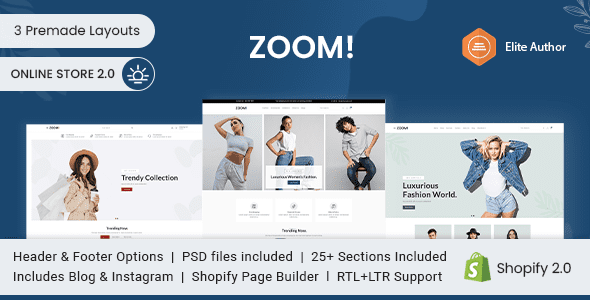 Zoom - Fashion & Clothing Prestashop Theme