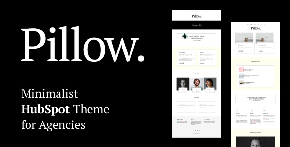 Pillow - Minimalist HubSpot Theme for Agencies