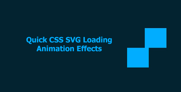 Quick CSS SVG Loading Animation Effects