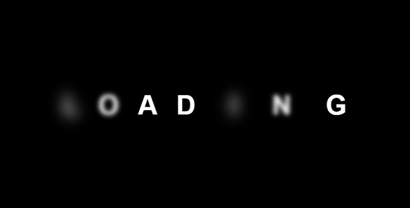 Smoky Text Loading Animation