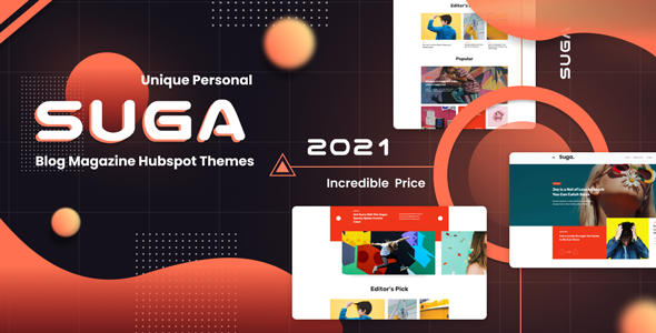 Suga - Blog and Magazine Hubspot Theme