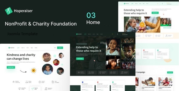 Hoperaiser - Charity Joomla Template