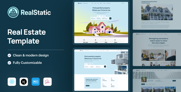 RealStatic | React Nextjs Real Estate Template