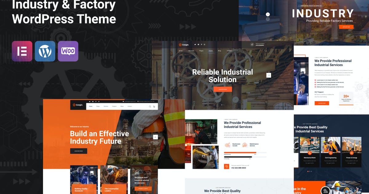 Congin - Industry & Factory WordPress Theme