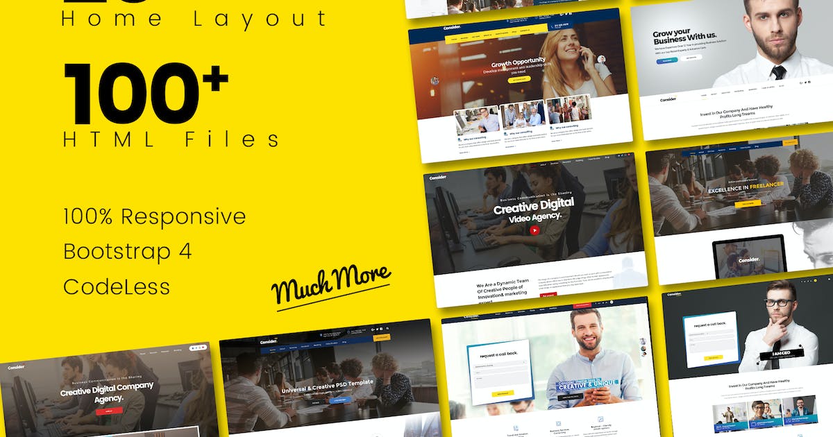 Consider - Multi-Purpose Responsive HTML5 Template