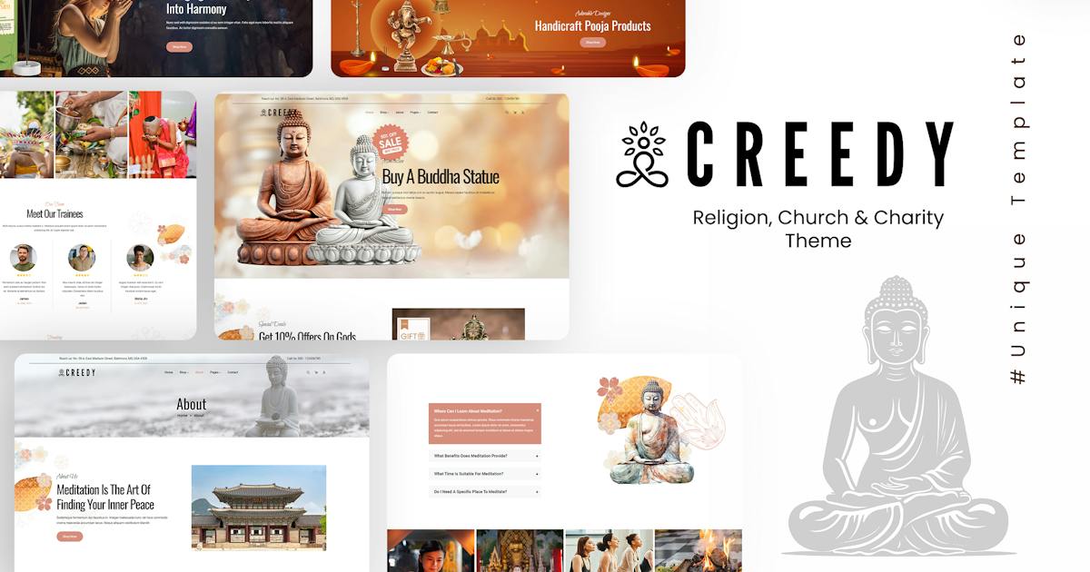 Creedy - Religion, Church WordPress Theme