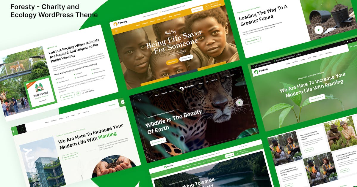 Foresty - Charity and Ecology WordPress Theme