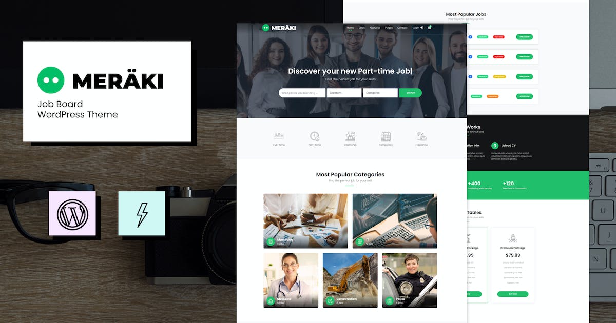 Meraki - Job Board WordPress Theme