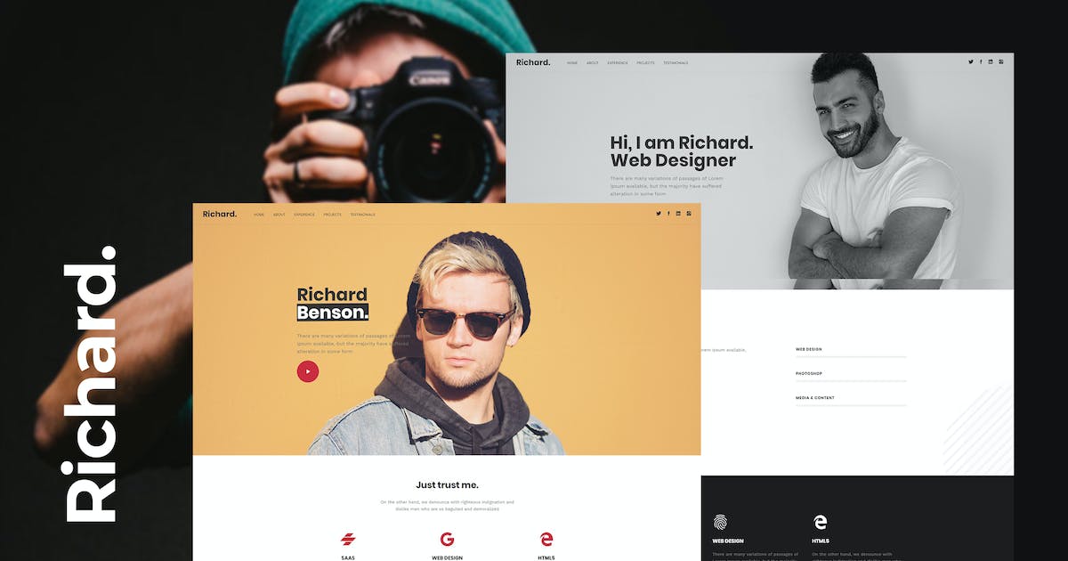 Richard - Onepage Personal WordPress Theme