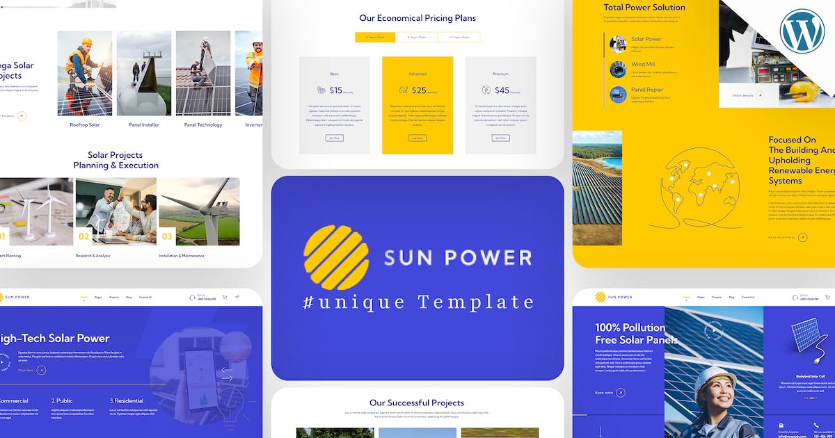 SunPower - Solar Renewable Energy Theme