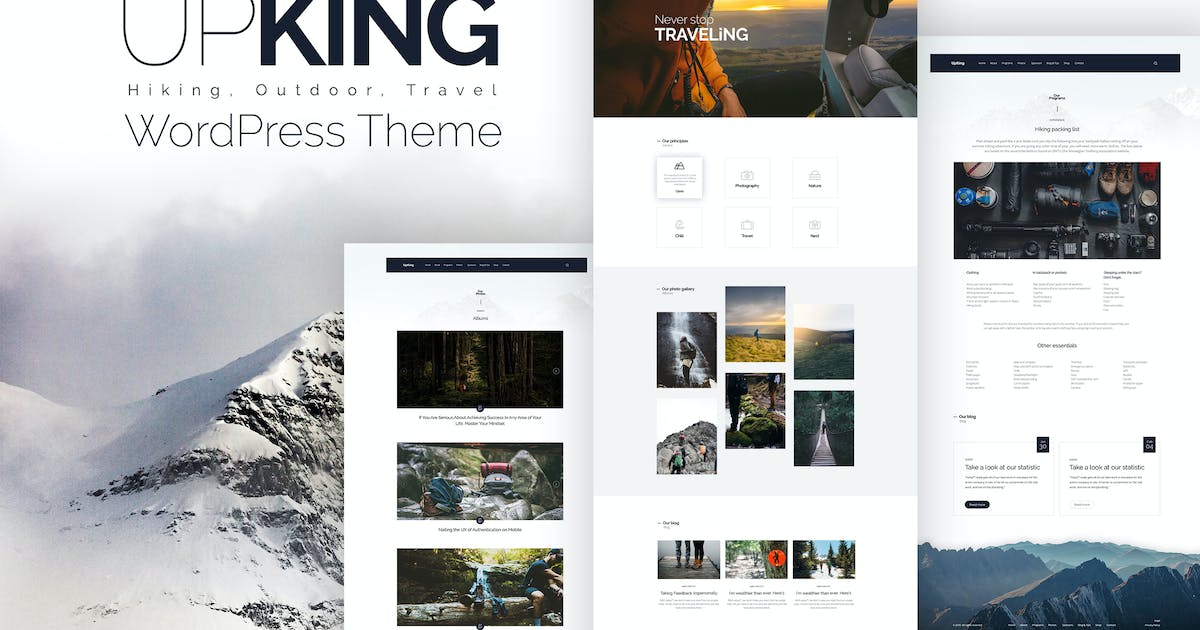 Upking - Hiking Club WordPress Theme