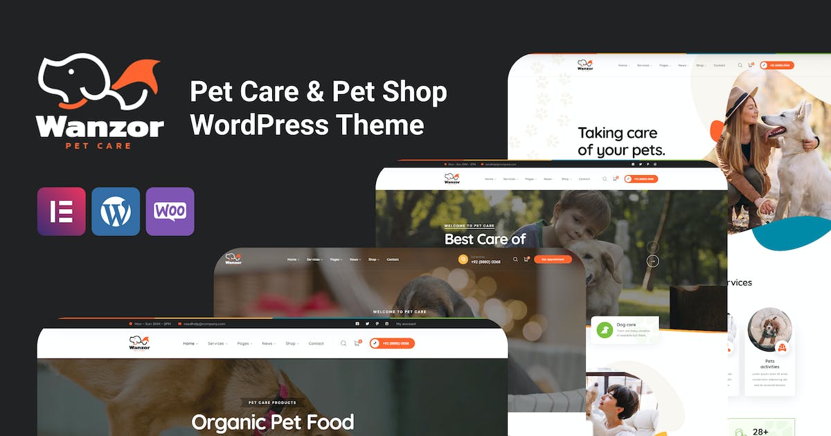 Wanzor - Pet WordPress Theme