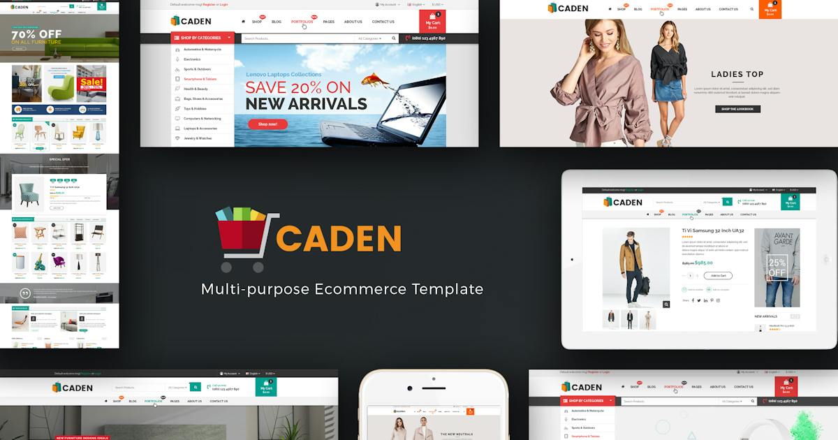 Caden - Mega Store Responsive WordPress Theme