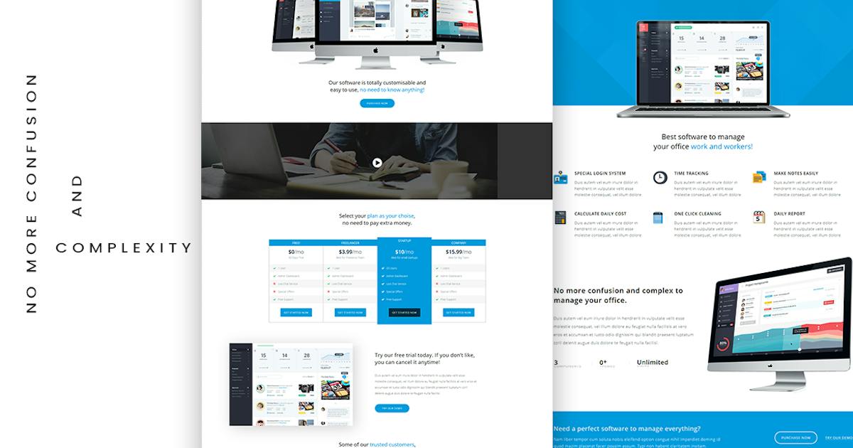 App Landing HTML Template