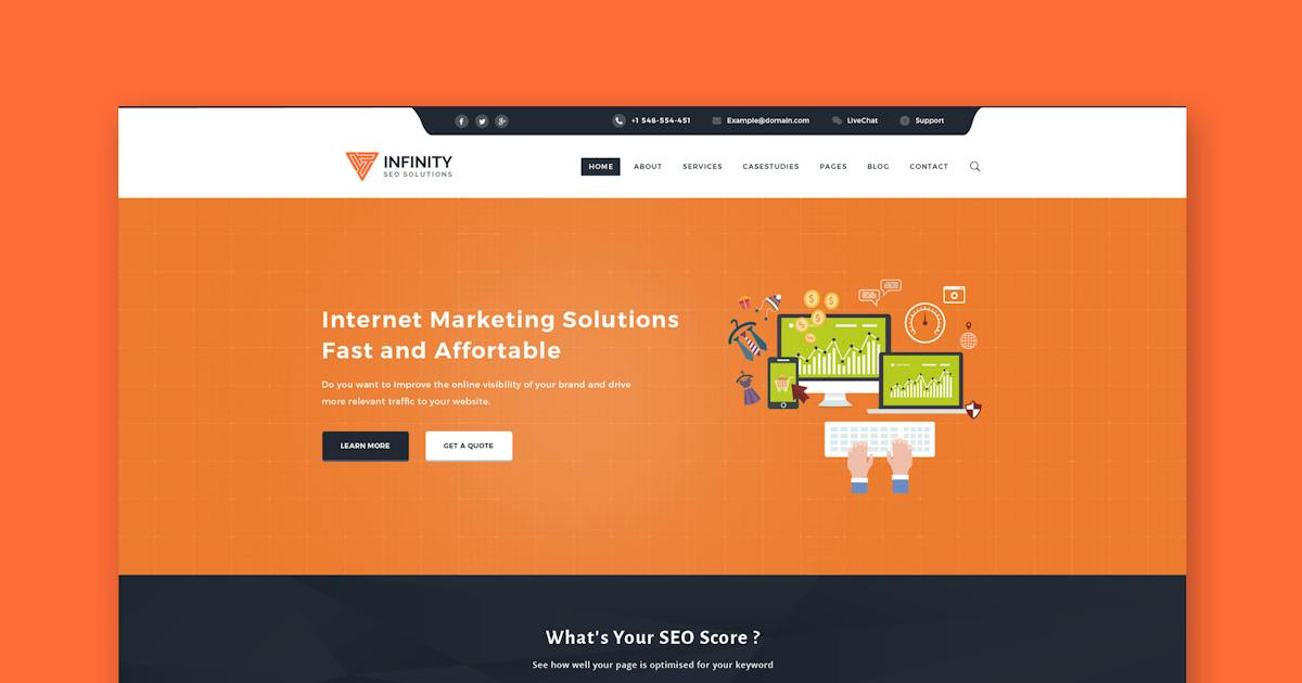 Infinity - High Performance HTML SEO Template