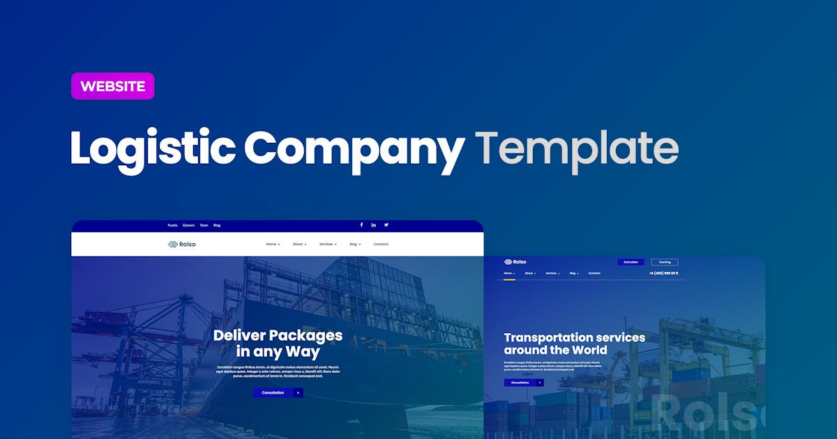 Logistic Company Website Template