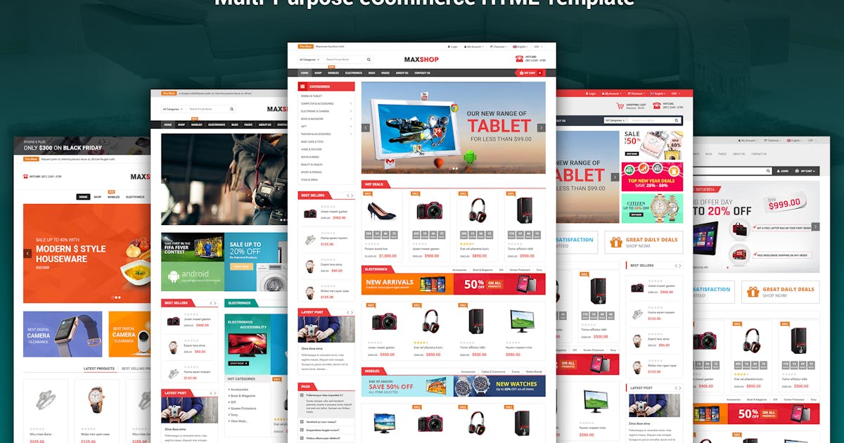 Maxshop - Multipurpose eCommerce HTML Template