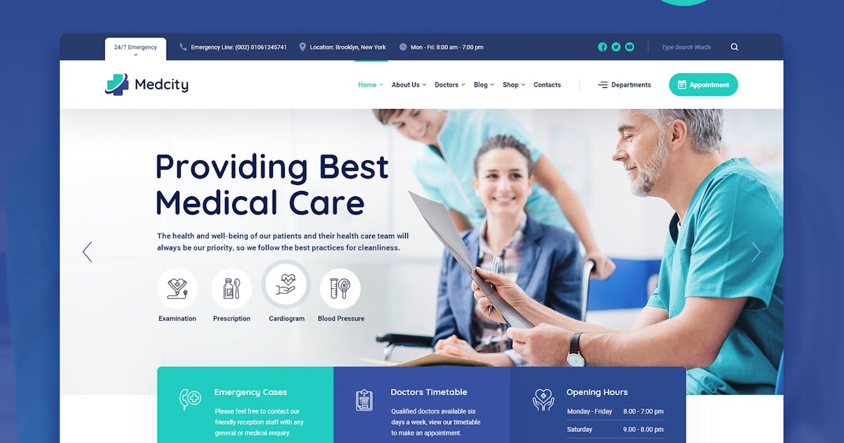 Medcity - Health & Medical HTML5 Template