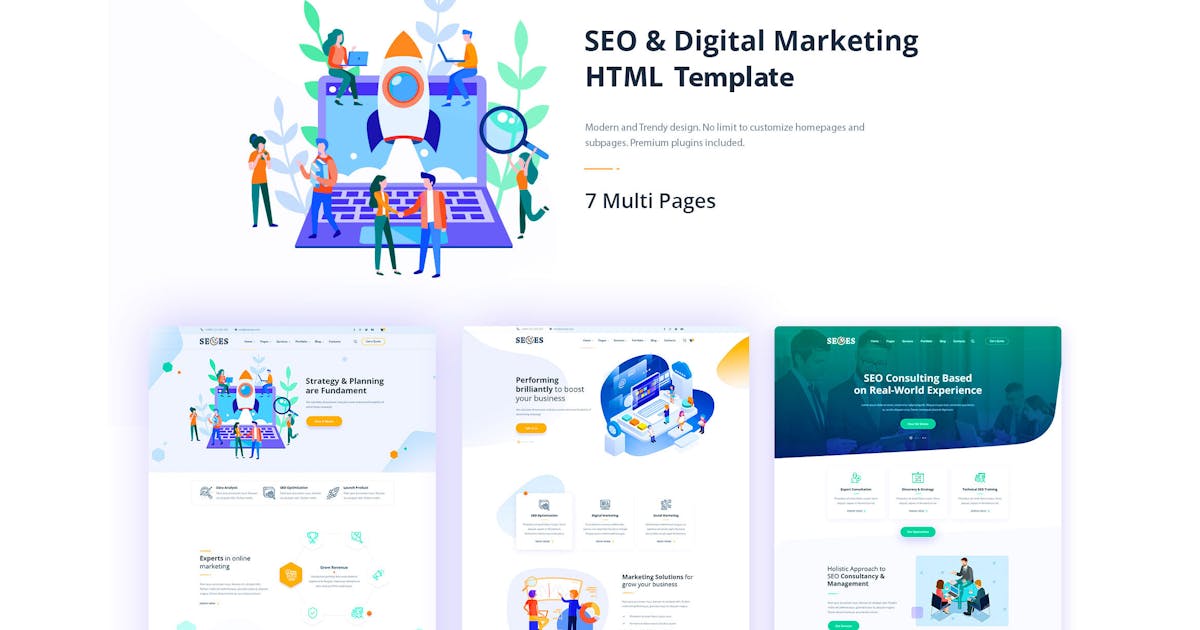 SeOes Marketing Agency HTML Template