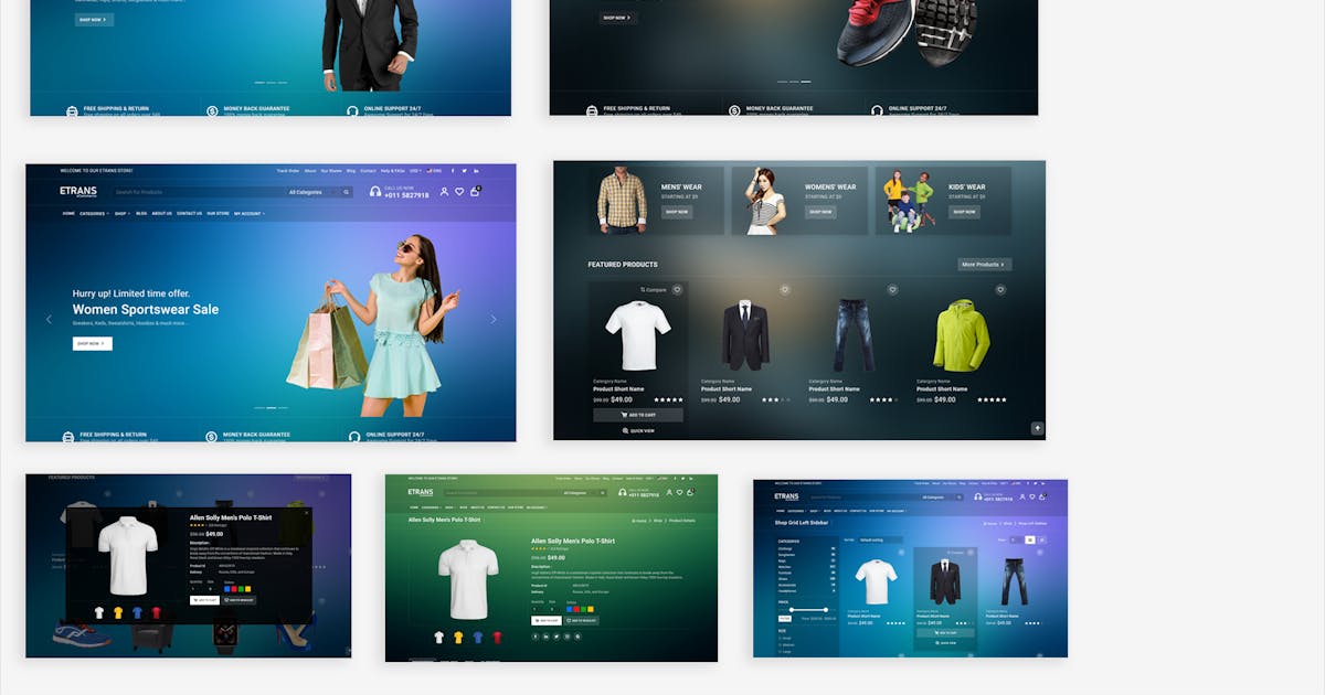 eTrans - eCommerce HTML Template