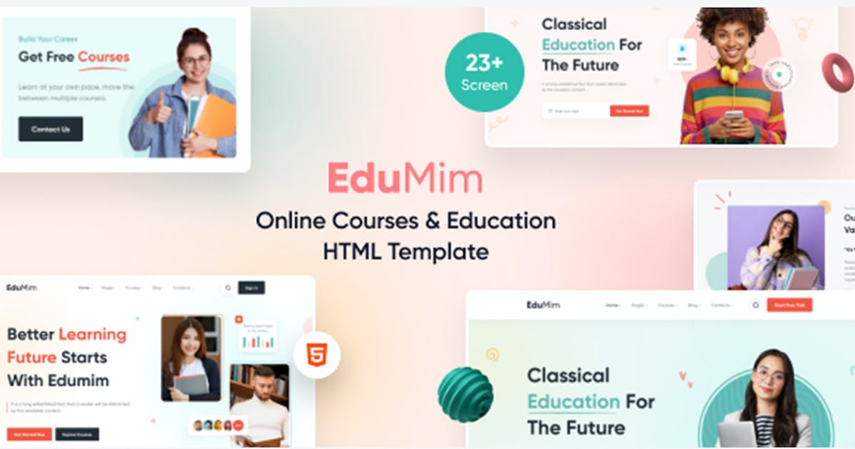 Edumim – Tailwind CSS Education HTML Template