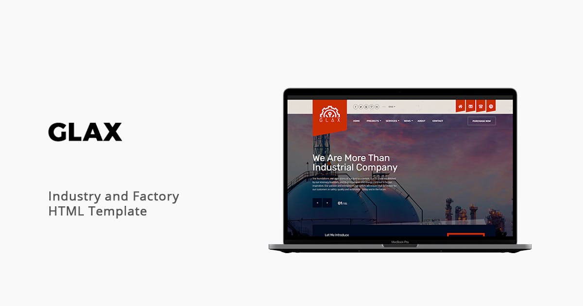Glax - Factory and Industry Template