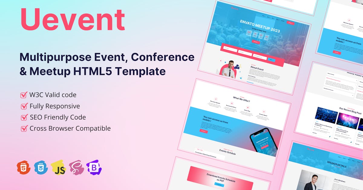 Multipurpose Event, Conference & Meetup Template