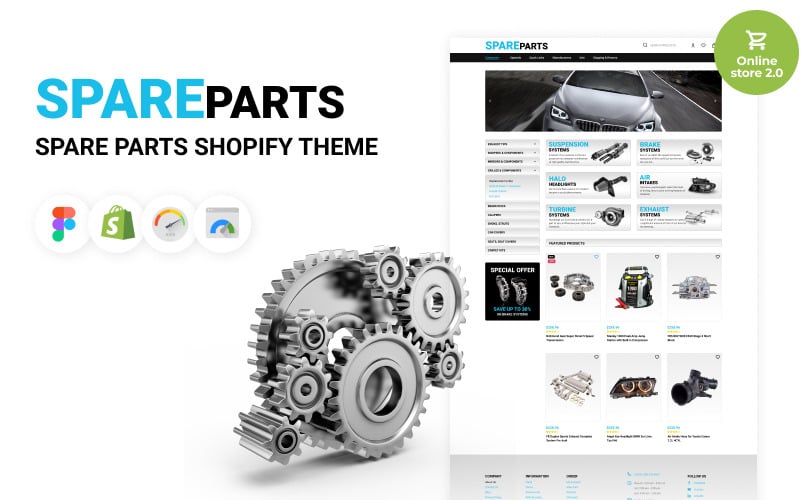 Spare Parts Shopify Theme #50966 - TemplateMonster