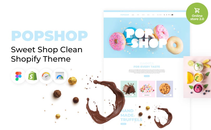 Popshop - Sweet Shop Clean Shopify Theme - TemplateMonster