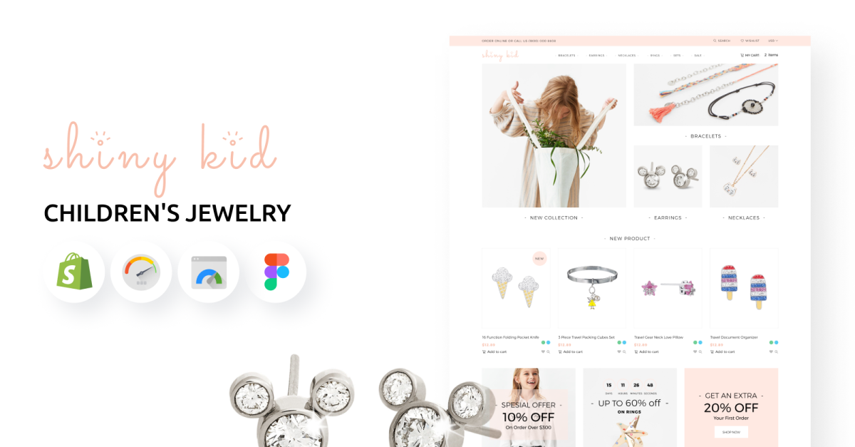 Shiny Kid - Children's Jewelry Shopify Store Theme