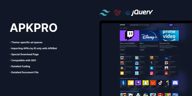APKPRO WordPress Theme - APK Downloader Theme by Fs