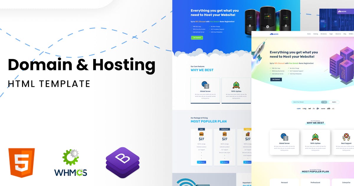Ahope - Responsive HTML Hosting Template